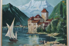 Courbet - Castillo en el lago en 1995